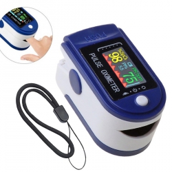 Пульсоксиметр Fingertip Pulse Oximeter LYG-88 (Белый / Синий)