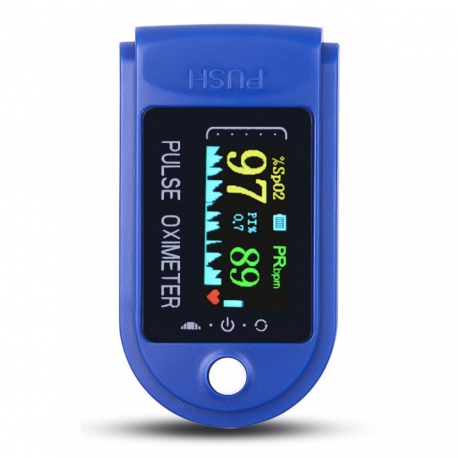 Пульсоксиметр Fingertip Pulse Oximeter LYG-88 (Белый / Синий)