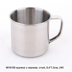 Кружка нержавіюча сталь 8,5см М16108