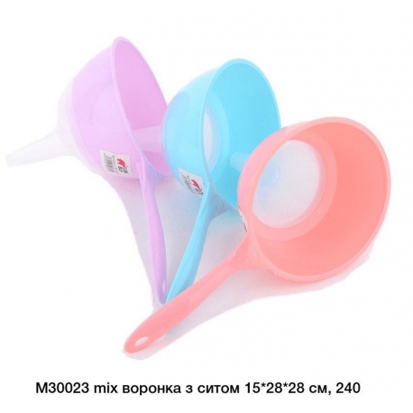 Лійка з ситом кухонна М30023