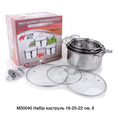 Набір каструль М30040