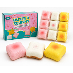Хліб Squishy — м’яка іграшка-антистрес, набір 12 шт.